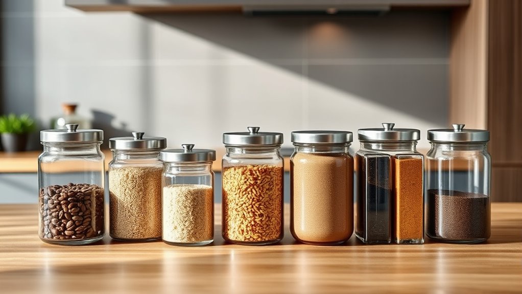 airtight jars for food