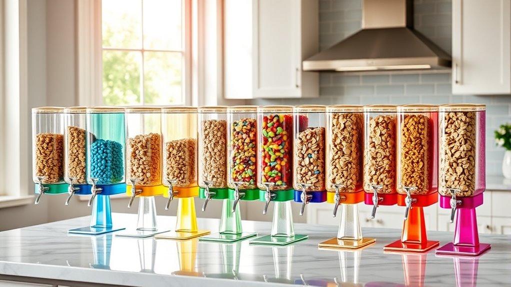 cereal dispensers for breakfast