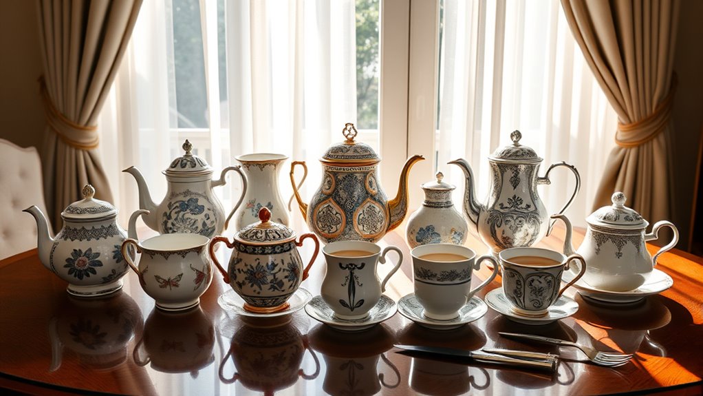 elegant tea sets selection