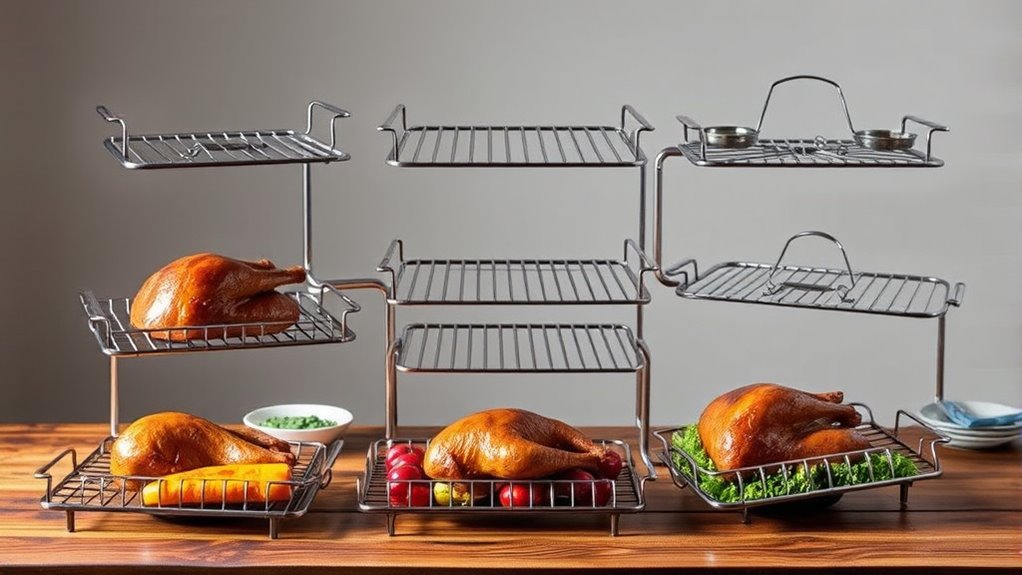 perfectly cooked roasting racks